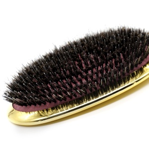 Yaeshii Professional Custom Plating Natural Nylon Factory Boar Bristle  Detangling Boar Bristle Brush Hair