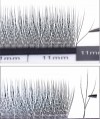 BlingBlang Handmade Individual Eyelash Extensions W Shape 3D Trident Clover Thick Style Soft Light Korean Material Camellia