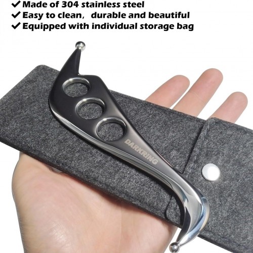 Fashion Unique Design Bird-shaped 304 Stainless Steel Fascia Knife Multifunctional Full Body Muscle Tissue Neck Scraping Blade IASTM Tool Acupressure Massager