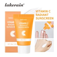 Lakerain VC Radiance Concealer Cream Moisturizing Essence Cream Lightweight Breathable Non-Greasy Face Care for All Skin Types