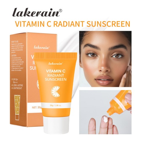 Lakerain VC Radiance Concealer Cream Moisturizing Essence Cream Lightweight Breathable Non-Greasy Face Care for All Skin Types