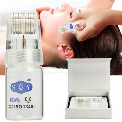 64 Hydra Needles Gold Micro Needle Derma Roller Stainless Steel /Hydro Roller