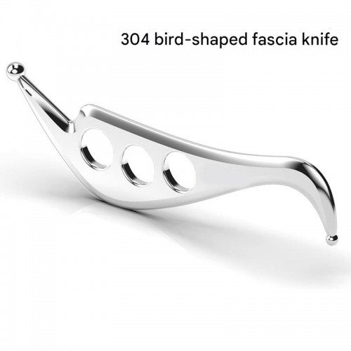 Fashion Unique Design Bird-shaped 304 Stainless Steel Fascia Knife Multifunctional Full Body Muscle Tissue Neck Scraping Blade IASTM Tool Acupressure Massager