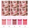 Cream Powder 2‑in‑1 Blush Palette, Matte Finish, Highly Pigmented Long‑Lasting Makeup, Multi‑Use for Brightening Skin Tone, Eye & Cheek Use