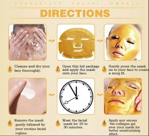 Hot Sale High Quality Collagen Moisturizing 24 K Facial Gold Mask