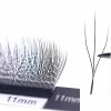 BlingBlang Handmade Individual Eyelash Extensions W Shape 3D Trident Clover Thick Style Soft Light Korean Material Camellia