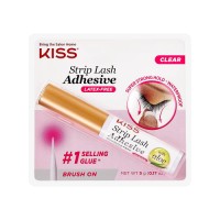 KISS Strip Eyelash Adhesive, Clear 0.176 Oz