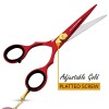 Professional barber hair scissors 5.5/6.0/6.5 9CR 62HRC Hardness cutting / Barber Hair silver shears scissor with case