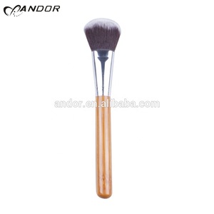 10pcs bamboo handle makeup cosmetic brush set with pouch