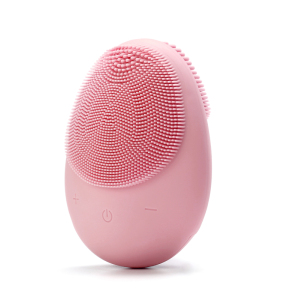 2019 Updated Waterproof Vibrating Facial Cleansing Brush Mini Face Massager Cleanser Silicone Electric Ultrasonic Facial Brush