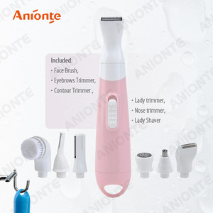 5 in 1 rechargeable lady shaver,rolling massager,epilator,face brush and callus remover