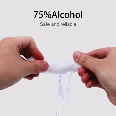 75% Alcohol Wipes Antibacterial Disinfectant Wipes Non-Woven