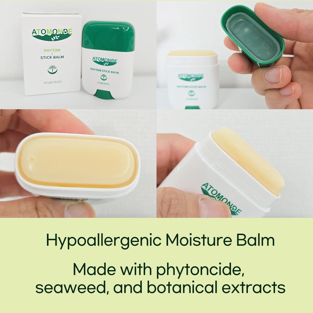 Atomonde Baby Stick Balm 16.5g Hypoallergenic Moisture Balm Eczema Diaper rash  Safe for Face, Lips