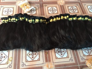 Best celler bulk hair bundles virgin human hair 100% natural unprocessed from Nguyen Thi Nhi household