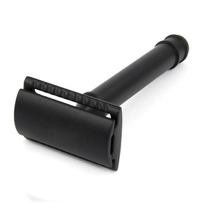 BLACK COATED SAFETY RAZOR-STEEL SHAVING-DE SAFETY RAZOR