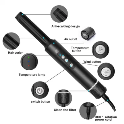 Blow Dryer Hair Curling Hairdryer Professional Hot Air Brush