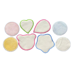 Bosi 8cm Reusable Makeup Remover Pads Bamboo Microfiber Washable Cloth Natural Bamboo Cotton Rounds Washable Eco-Friendly