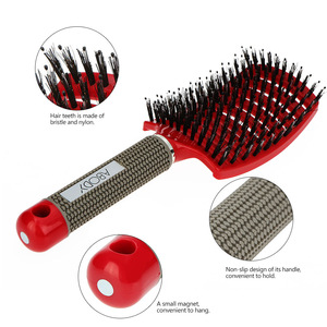 Bristle&Nylon Women Wet Curly Detangle Hair Brush Hair Scalp Massage Comb Hairbrush
