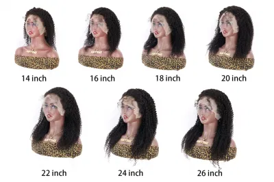 Cheap Wholesale Cuticle Aligned Virgin Unprocessed Indian Human Hair Natural Kinky Curl 13X4 HD Transparent Lace Frontal Wigs for Black Women