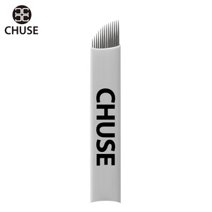 CHUSE S14 PE Manual Eyebrow Tattoo Needles 14 Diagonal Needles