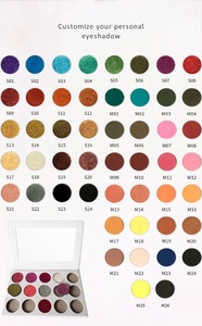 custom colors 15color Cosmetics make your own brand best eyeshadows,latest eye shadows with mirror