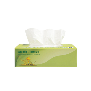 Dissolvable cube box perfumed bamboo pulp facial tissue paper towel hand