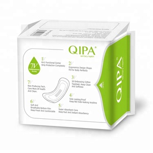 Female organic cotton comfort extra care daily use 155mm ultra thin anion lady soft care sanitary pad panty liners
