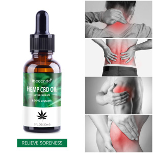 Ibcccndc 100% Organic Shoulder Waist Pain Release Hemp CBD Ultra Premium Massage Oil