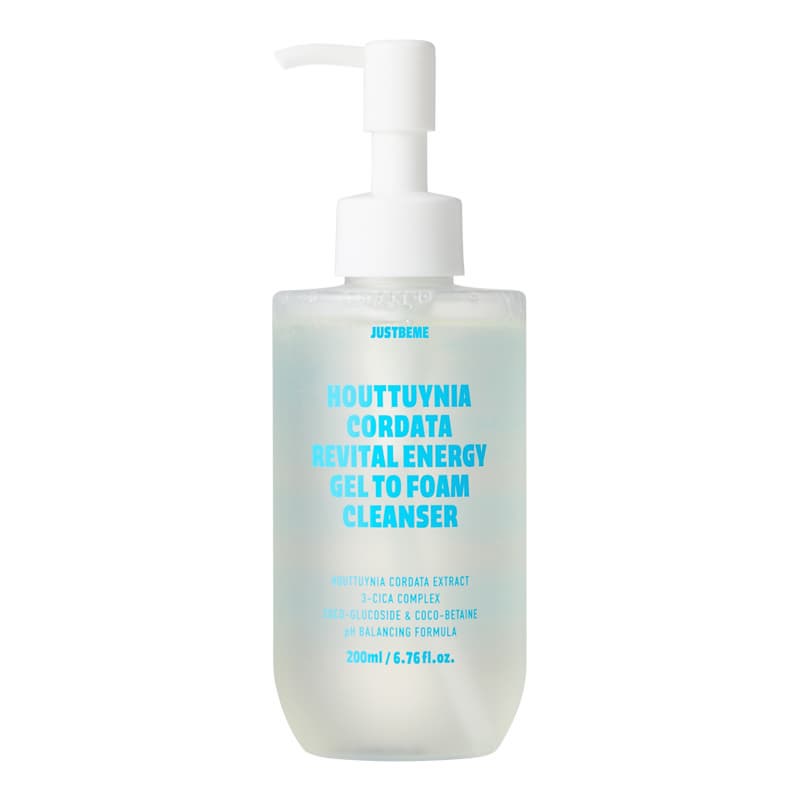 JUSTBEME Houttuynia Cordata Revital Energy Gel To Foam Cleanser