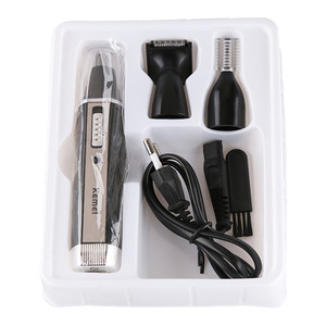 Kemei Professional Rechargeable Grooming Shaver Eyebrow Ear Nose Hair Trimmer