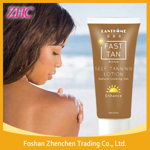 LANTHOME fast tan natural looking tan make you skin black self tanning lotion