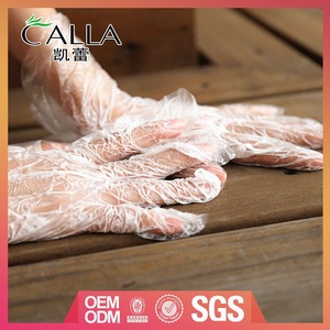 manicure gloves with nail care tools and equipment