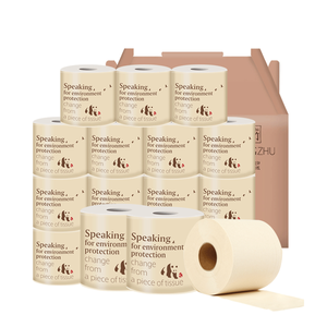PerEasy Freehand Sketching Cute Package Virgin Bamboo Pulp Toilet Tissue / Bathroom Sanitary Tissue