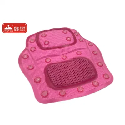 Pink PVC Foam Sponge Bathtub Pillow Bathroom Headrest Sucker Bath Head Pillow Bath Pillow