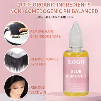 Private Label Hair Extension Wig Glue Extreme Hold waterproof Translucent Wig Adhesive Lace Wig Glue Remover