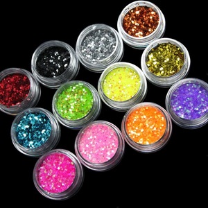 Professional Acrylic Nail art color acrylic brand Glitter powder