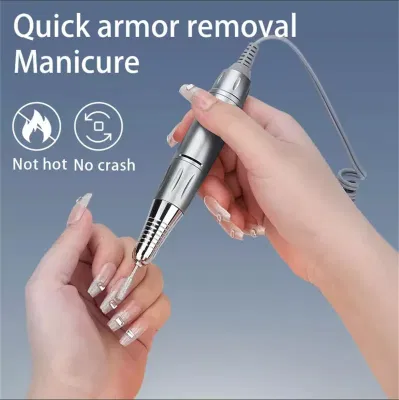 Professional Finger Toe Nail Care Rechargeable Nail Drill Machine with HD LCD Display Manicure Pedicure Kit Nail Art File Drill with Sanding Bands