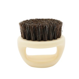 Ring Design Horse Bristle Men Shaving Brush Plastic Portable Barber Beard Brushes Salon Face Cleaning Razor Brush