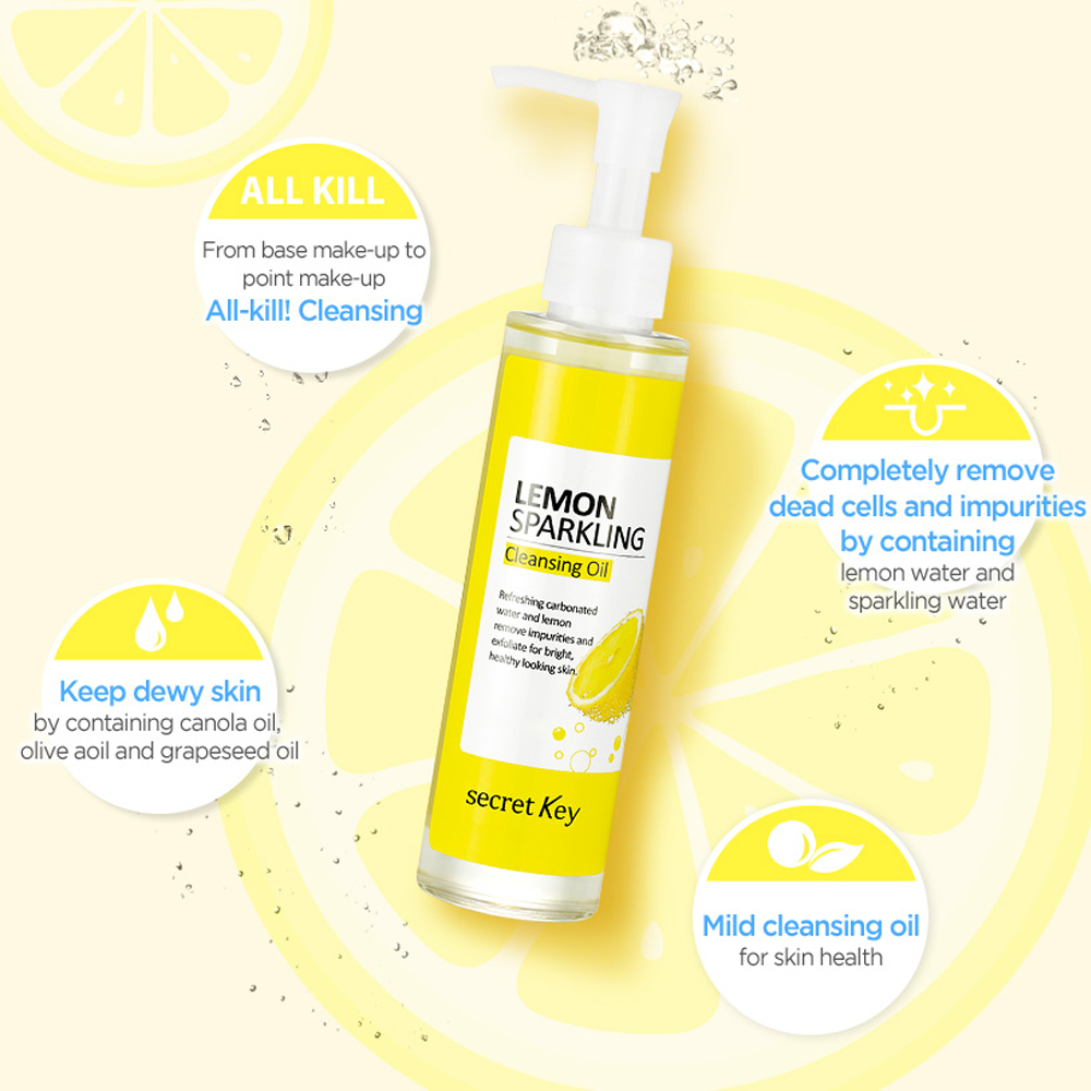 SECRETKEY_LEMON SPARKLING_CLEANSING OIL(150ml)