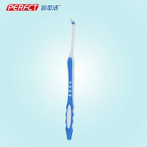Stainless Steel Dental Instruments Interdental Brush With Rubber Handle