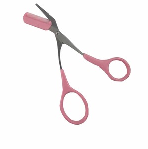 Stainless Steel Eyebrow Scissor With Comb