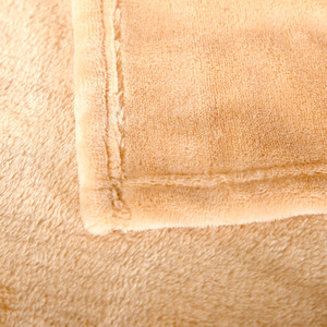 Super Soft Warm Light Tan Fuzzy Flannel Blanket Lightweight Bed or Couch Blanket for Winter/Autumn