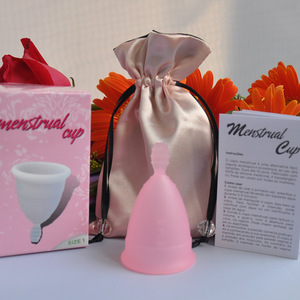 Top-quality health silicone products 100%medial silicone women menstrual cup for wholesale