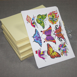 Topjlh wholesale Inkjet/Laser Printing Temporary Tattoo Paper Tattoo Sticker A4 Size