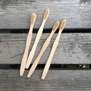 Wholesale custom logo eco friendly natural bristle charcoal bristle bamboo toothbrush biodegradable