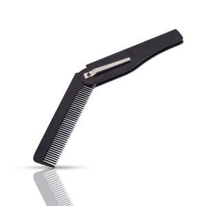 Wholesale portable plastic folding comb men beard pocket comb