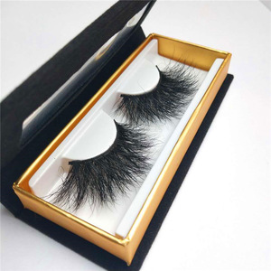 Wholesale private label clear band premium sally beauty supply mink eyelashes 3d false eyelashes with custom boxes mink strip