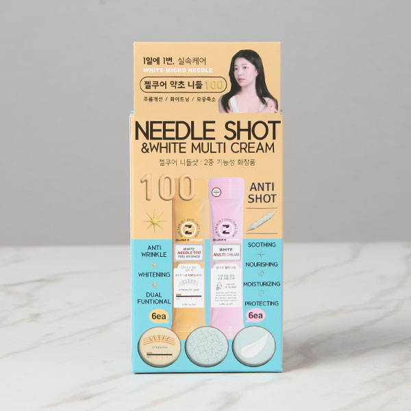 Zellkur Herbal Needle Shot 100 (White Needle Peeling Essence 6ea + White Multi-Cream 6ea)