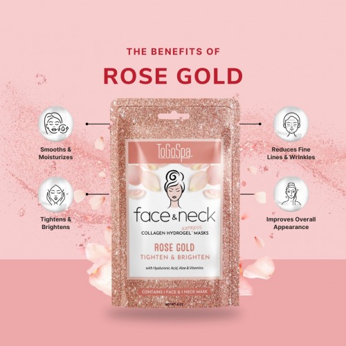 Rose Gold Face & Neck Express Masks