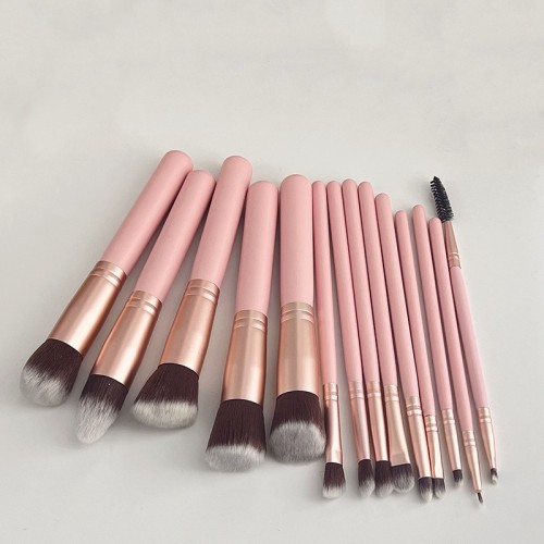 Professional Makeup Brush Set with Rose Gold Ferrules – Wholesale Cosmetic Brushes for OEM & Private Label